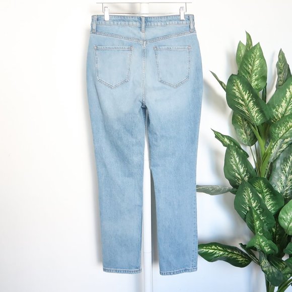 Elizabeth and James High Waisted Vintage Straight Jeans Light Wash Size 10 / 30 - Picture 5 of 8